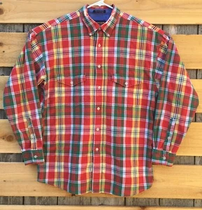 Panhandle Slim Men’s Western Wear Plaid Button Down Shirt Size Large - Picture 1 of 4