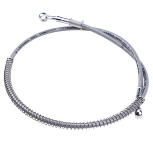 DOT 85cm Motorcycle Brake Oil Hose Stainless Steel Braided Scooter ATV Universal - Picture 1 of 10