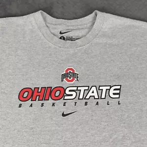 Ohio State Buckeyes Basketball Shirt Nike Center Swoosh Loose Fit Men Large - Picture 1 of 9