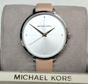 Michael Kors MK2778 Ladies Charley Leather Strap, Silver Dial 38MM Watch - Picture 1 of 1