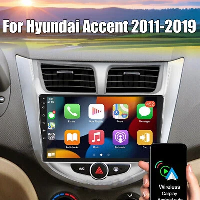 Автомобильное стерео радио Android 13 Apple CarPlay GPS-навигатор для Hyundai Accent 2011-2019 - Изображение 1 из 4