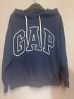 Gap Hoodie Size Small Blue  Cotton Blend Machine Washable Pit to Pit 550mm
