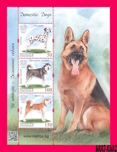Kirguistán 2020 fauna natural granja animales domésticos mascotas perros s-s Mi KEP Bl.44 NH - Imagen 1 de 1
