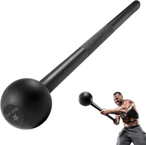 Steel Mace Bell, Mace Club for Strength Training, Functional Full Body Workouts - Picture 1 of 19