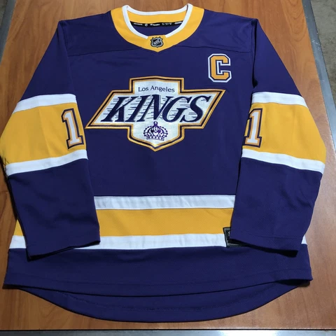 Fanatics Anze Kopitar Los Angeles Kings Reverse Retro NHL Hockey Jersey Purple M Cover