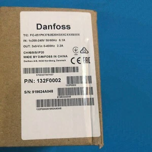 1PC New Danfoss 132F0002 FC-051PK37S2E20H3XXCXXXSXXX 220v 0.37kw - Picture 1 of 4