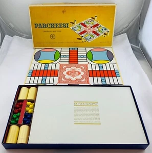 1959 Parcheesi Game Gold Edition by Selchow & Righter Complete in Great Cond - Picture 1 of 6