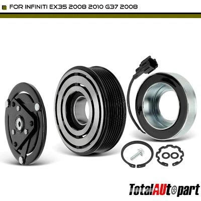 Nuevo kit de embrague compresor de aire acondicionado para INFINITI EX35 2008 2010 G37 2008 12V 7 ranuras Foto 1 de 4
