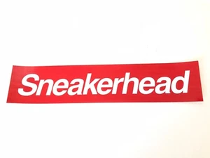 SNEAKERHEAD RED BOX LOGO BUMPER STICKER LOT (100) - FULLY LACED SNEAKER LACES - Picture 1 of 3