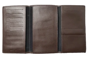 Mens soft leather wallet brown Real leather Traditional design ae - Picture 1 of 4
