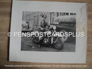 Vintage 1940's ST. PAUL MN Minnesota POLICE on INDIAN? MOTORCYCLE Photograph - Picture 1 of 3