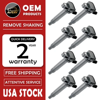 8PCS Ignition Coil For Lexus GS430 LS430 Toyota 4Runner Tundra Land UF230 C1173 Foto 1 de 4