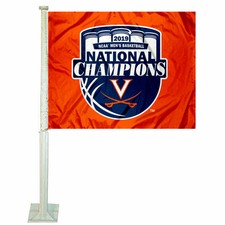 Virginia Cavaliers 2019 Basketball National Champions Car Auto Window Flag