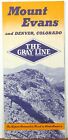 1950 début années 60 brochure vintage Mount Evans & Denver Colorado The Gray Line b