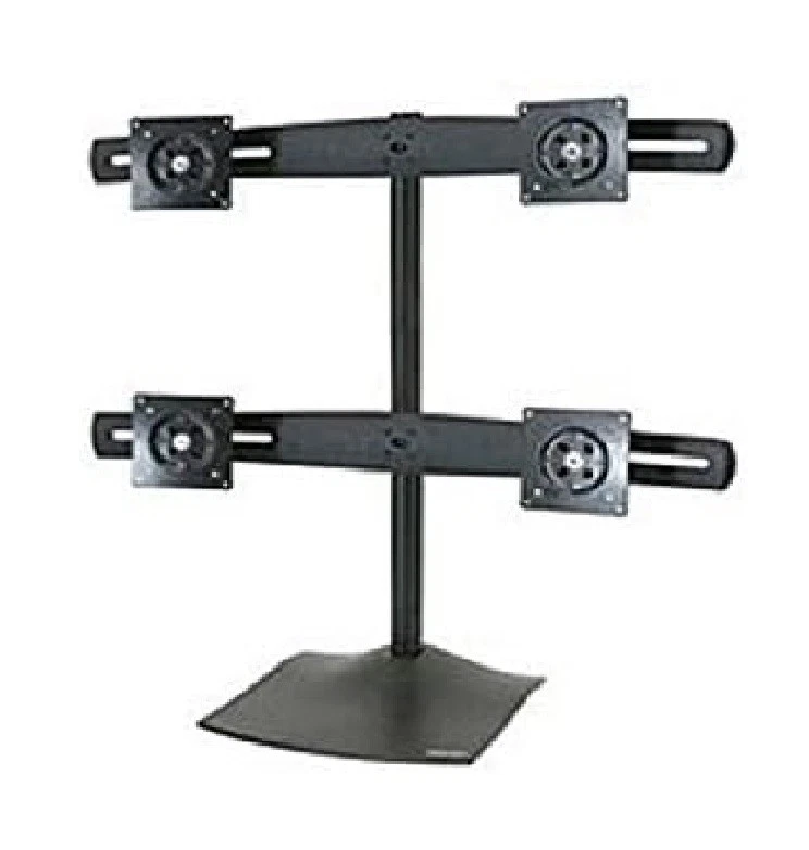 ERGOTRON Ergotron DS100 Series 33-324-200 QuadMonitor Desk Stand - Steel - Black - Image 1 of 1