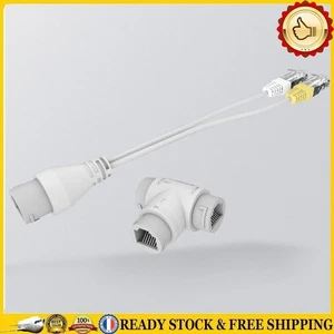 POE Camera Cable Connector Dual IPC 2-in-1 Power Connector for IP Camera Install - Afbeelding 1 van 8