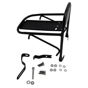 Alforja delantera para ciclismo MTB bicicleta portabicicletas soporte equipaje negro - Imagen 1 de 11