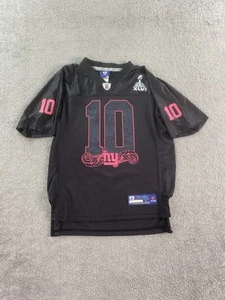 Eli Manning Jersey Kid Large 14-16 Black Pink New York Giants Reebok Super Bowl - Picture 1 of 18