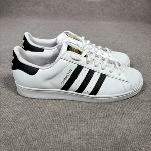 Adidas Mens Superstar Shoes Mens 13 White Black Striped Athletic Casual EG4958 - Picture 1 of 10