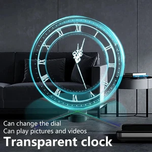 Cyberpunk Digital Projector Wall Clock - Custom Display Art Feature - Picture 1 of 6