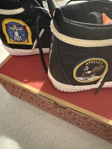 Size UK 10.5 - Vans NASA X Sk8-Hi MTE Space Voyager Black Shoes - Picture 1 of 6