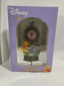 **New **Disney Winnie Pooh Glass Dome Piglet Tree Pendulum  Anniversary Clock 9" - Picture 1 of 7