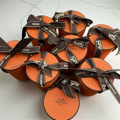 Hermes Twilly Leere Kiste Geschenkbox mit Band Set 7+mini 1Orange Aufbewahrung - Bild 1 von 2