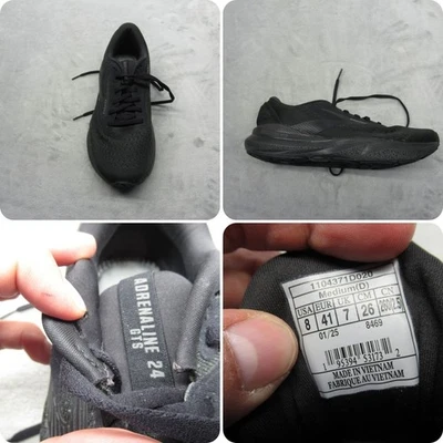 Кроссовки беговые мужские Brooks 8 черные адреналиновые GTS 24 на шнуровке 1 обувь только для правшей - Изображение 1 из 4