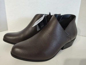 Aerosoles Womens Bootie Sz 10 W   Brown Side Zip Ankle Boot - Picture 1 of 10