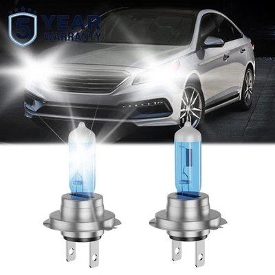 For Hyundai Sonata 1999-2015 Halogen Headlights Bulbs High Beam Combo 6000K - Image 1 of 4