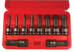 ATD 10pc 1/2" drive Metric Impact Hex Bit Socket Set, Lifetime Warranty #4605