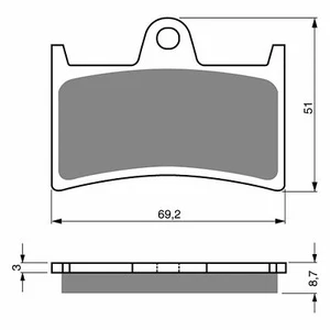 Goldfren Front Brake Pads for Yamaha XT1200ZE SUPER TENERE 2013-2015 (S33 X2) - Picture 1 of 2