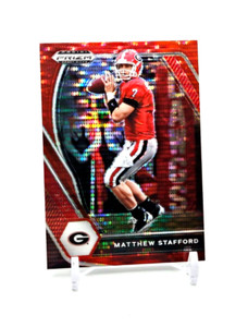 Matthew Stafford RED PULSAR PRIZM 2021 Panini Prizm Draft Picks #19 Georgia (SP)
