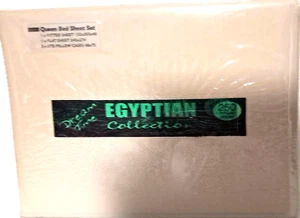Egyptain Collection queen Bed Sheet Set 250 thread count fawn colour Xmas gift - Foto 1 di 1
