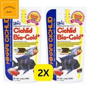 2X Hikari Cichlid Bio-Gold+ Plus MINI 250g Pellet Floating Fish Food Free Ship - Picture 1 of 12