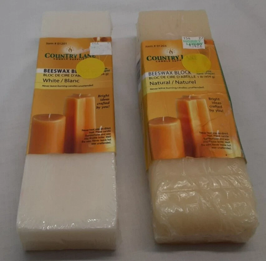 Country Lane Cln01201 Beeswax Block 1lb White