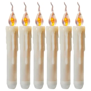 6 Pcs LED Electronic Candle Atmosphere Adornment Desktop Lamp Ornament - Picture 1 of 12