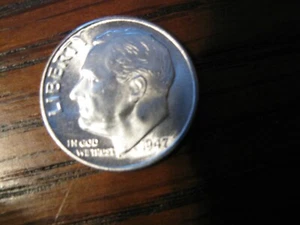 1947 D Roosevelt Dime Gem BU! FTB!! - Picture 1 of 2