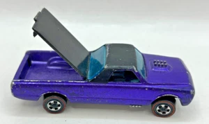 Vintage Mattel Hot Wheels Redline 1967 Custom Purple Fleetside w/ Working Trunk - Picture 1 of 8