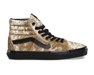 Vans Sk8-Hi Terciopelo Tostado Dorado Para Mujer Talla 5 OTW Raro - Imagen 1 de 5
