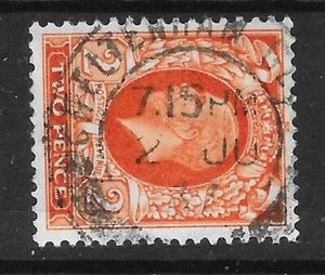 GB SG442b 1935 2d ORANGE WITH S/WAYS WMK USED - Picture 1 of 1