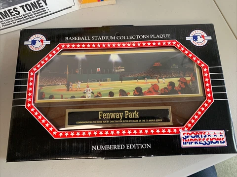 1994 Baseball Stadium Fenway Park 1975 WS Home Run By Carlton Fisk Box 43 Cover