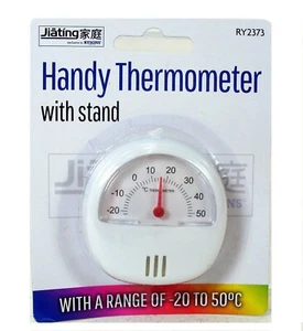 ANALOGUE THERMOMETER WITH STAND ROOM FRIDGE FREEZER HOME TEMPERATURE KITCHEN NEW - Picture 1 of 12