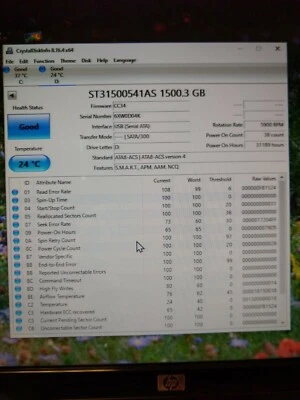 Seagate 9TN15R-510 - 1.5TB 5.9K SATA 3.0Gbps 3.5" 32MB Cache Hard Drive - TESTED - Image 1 of 4