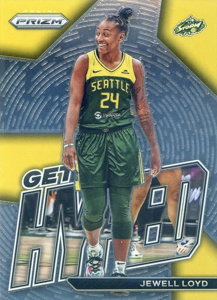 2023 Panini Prizm WNBA JEWELL LOYD #1 GET HYPED INSERT STORM - Image 1 of 1