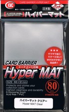 KMC 80 MATTE MAGIC MTG CARD BARRIER SLEEVES DECK PROTECTORS - HYPER MAT CLEAR