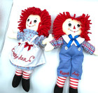 Raggedy Ann And Andy 12” Stuffed Dolls By Aurora 2012 Hasbro