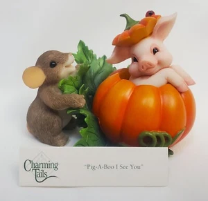 *SIGNED* Charming Tails: Pig-a-Boo, I See You - 85/115 - *Rare* Pristine - Picture 1 of 6