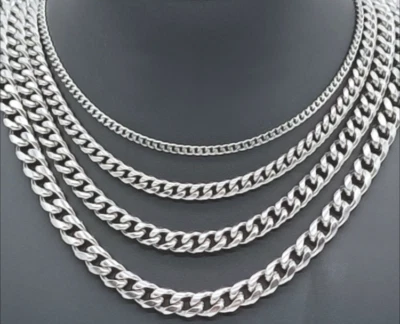 Panzerkette Edelstahl, massive Halskette Herren Damen Kinder - Bild 1 von 2