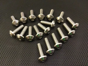FZR1000 Stainless steel brake disc bolts FZR1000r Gen Exup rotor bolts full kit - Picture 1 of 5